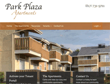 Tablet Screenshot of parkplazaapts4u.com